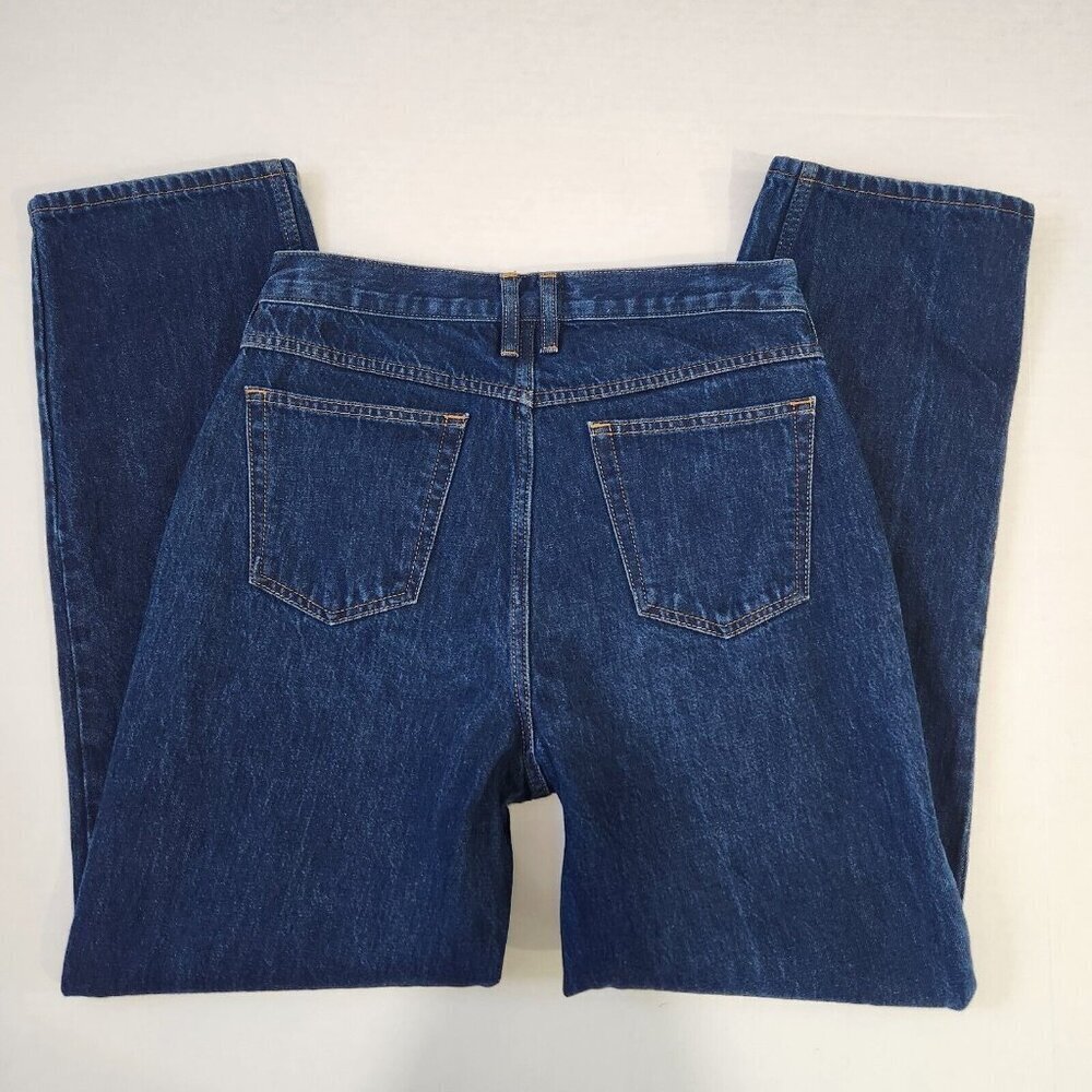 FRAME Denim Le High N Tight Straight Leg Exposed Zipper Jeans 29 Blue High Rise - Picture 12 of 13